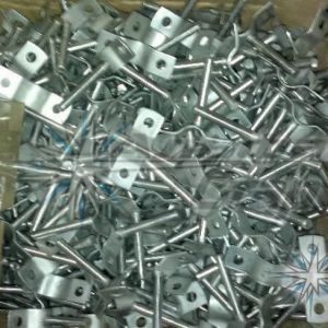 Хомут нержавеющий с ножкой для крепления трубы DN 50